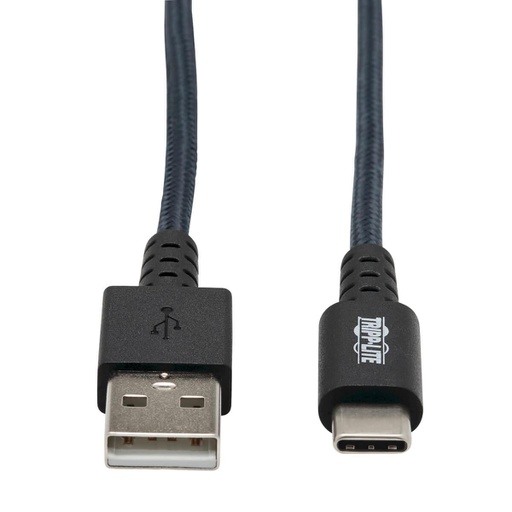 Tripp Lite U038-010-GY-MAX, 3,05 m, USB A, USB C, USB 2.0, 480 Mbit/s, Gris