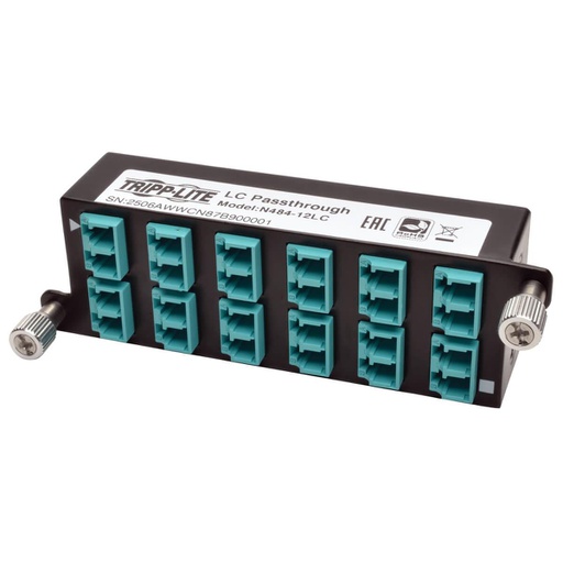 Tripp Lite Cassette pass-through 10GbE - (x12) LC Duplex (N484-12LC)