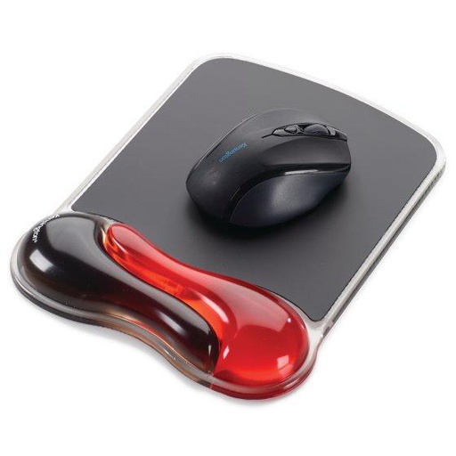 Kensington Duo Gel Mouse Pad Wrist Rest — Red (K62402AM)